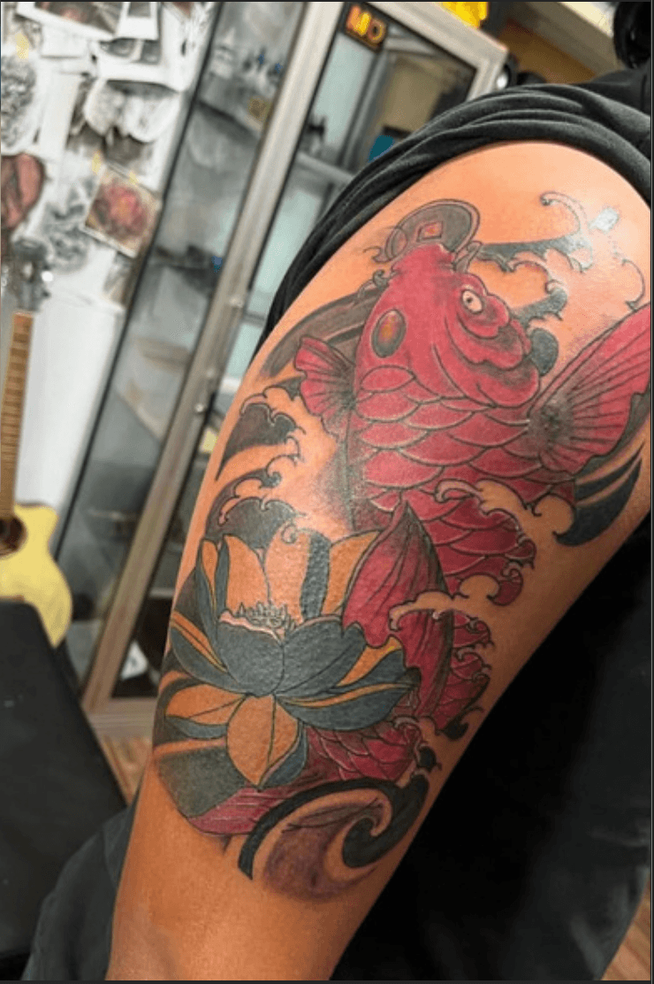 Fish Colorwork Tattoo