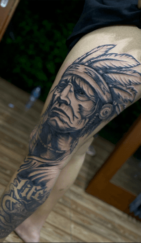Realism Native American Tattoo