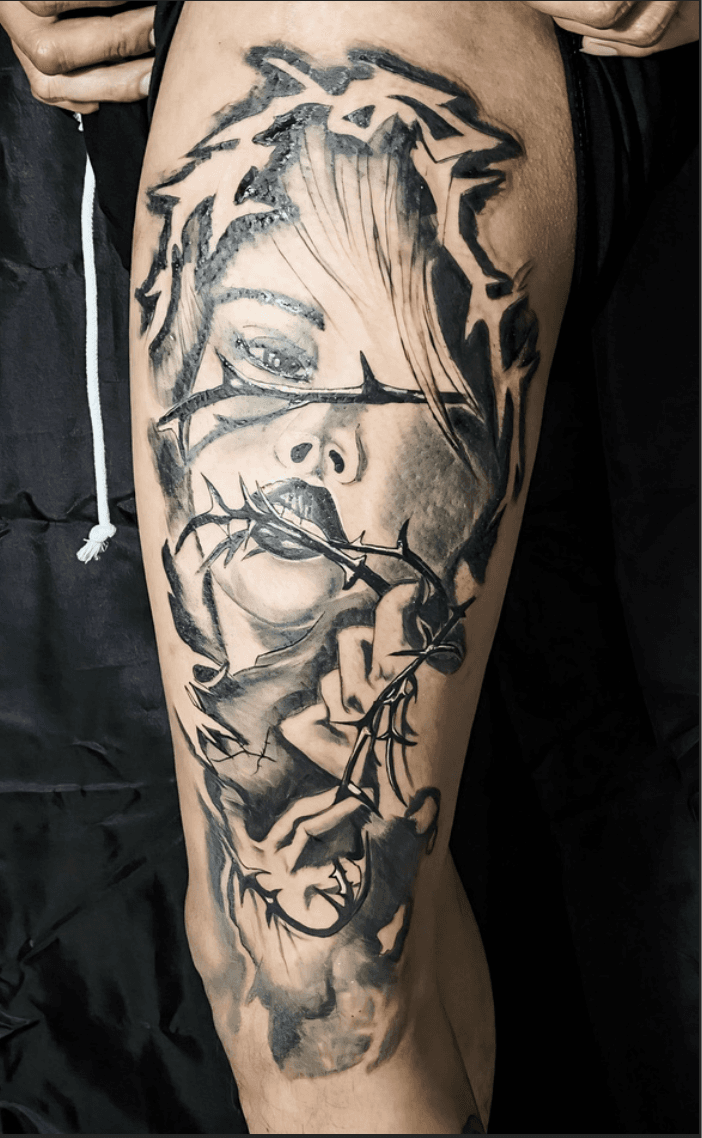 Woman Realism Tattoo